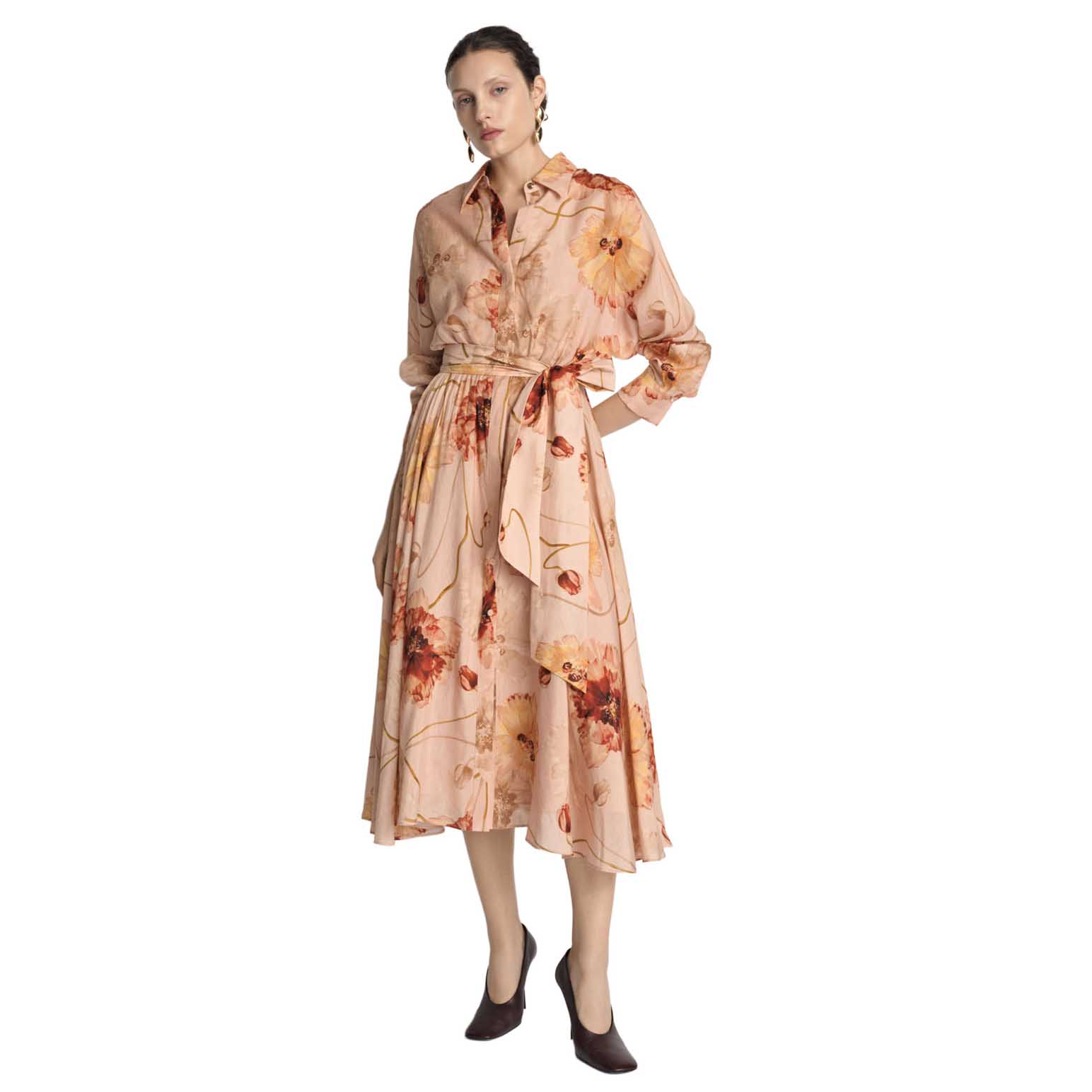 Veronika Maine Whisper Poppy Shirtdress